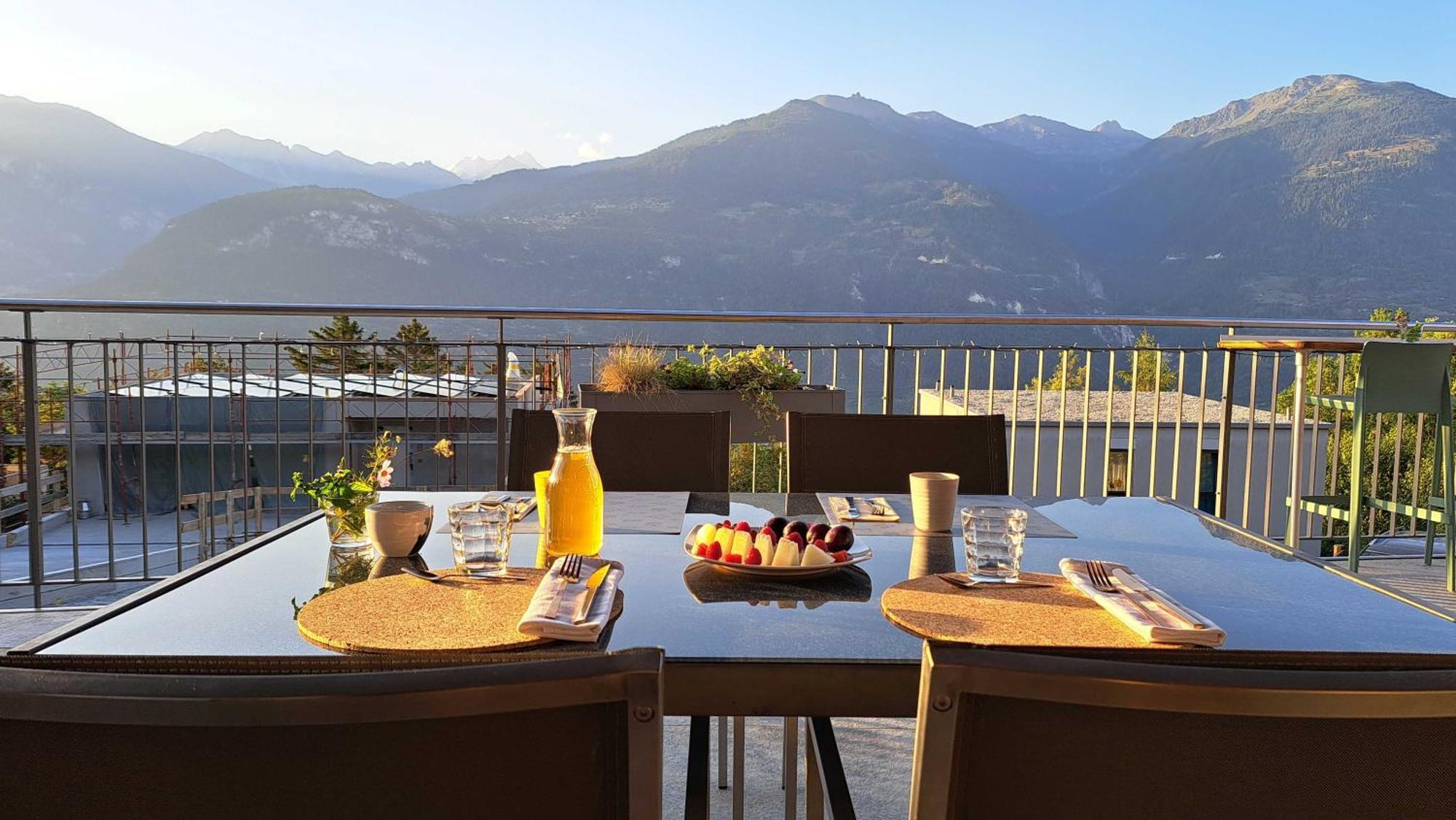 Chalet Diognysos B&B, Boutique Hotel & Wellness Crans-Montana Buitenkant foto